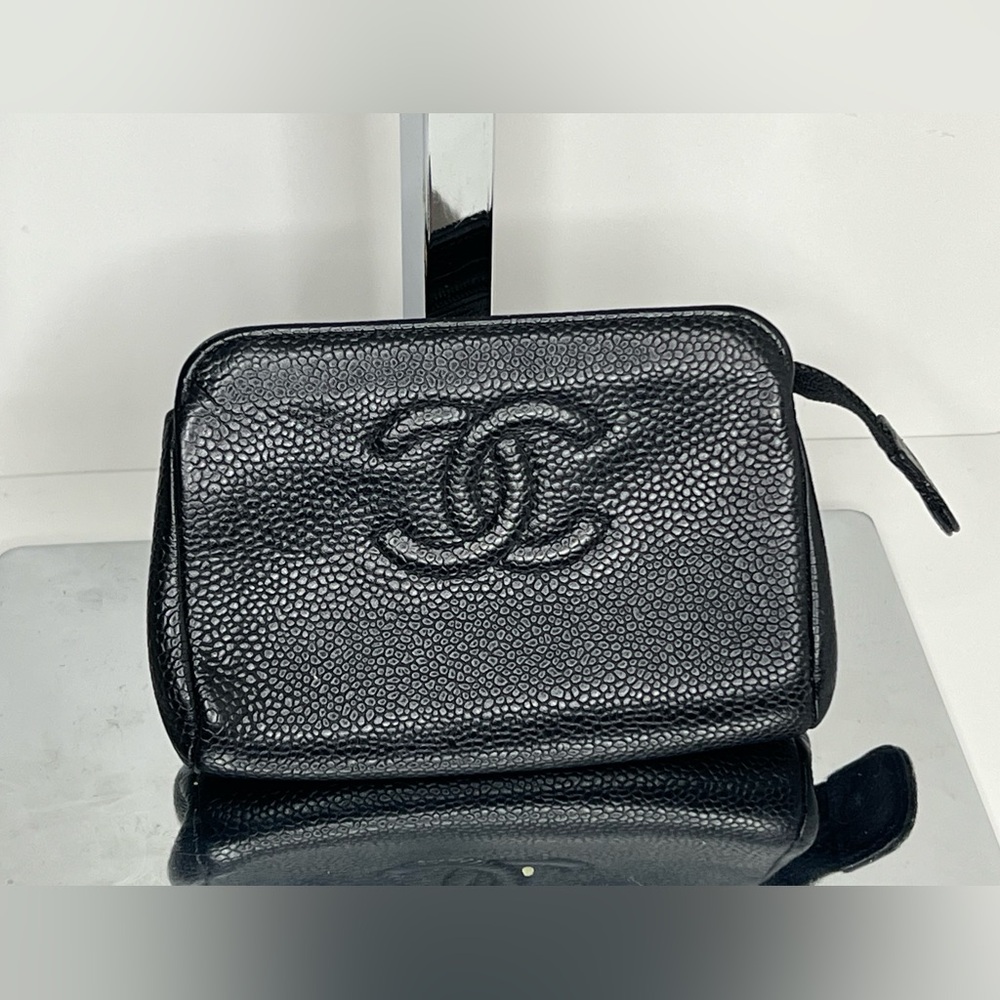 Authentic Chanel Small CC Pouch